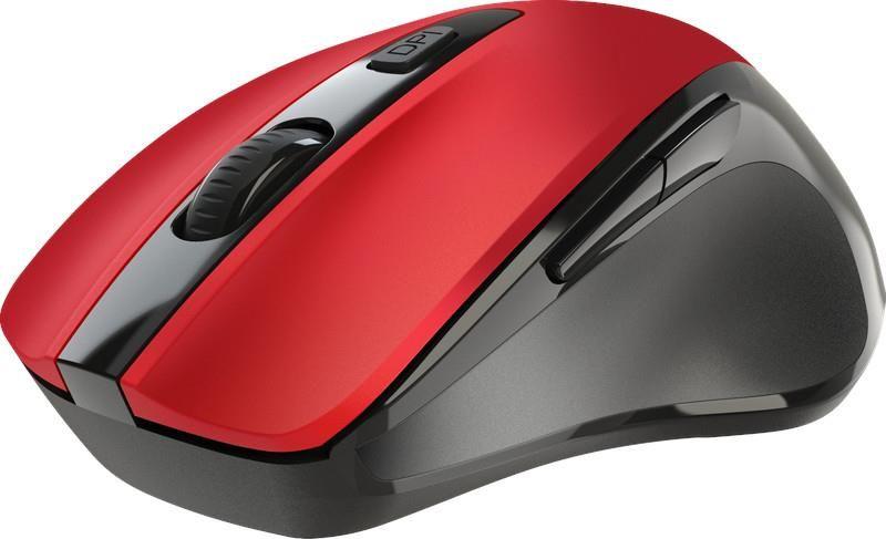 Mysz bezprzewodowa Defender PRIME MB-053 optyczna bezklikowa silent 1600dpi czerwona — zdjęcie 3
