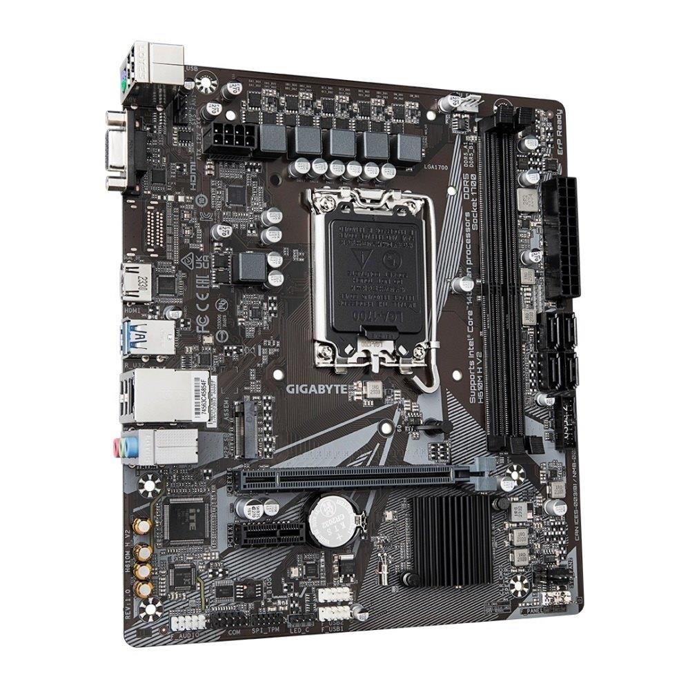 Płyta Gigabyte H610M H V2 (rev. 1.0) /H610/DDR5/SATA3/M.2/USB3.0/PCIe4.0/s.1700/mATX — zdjęcie 2