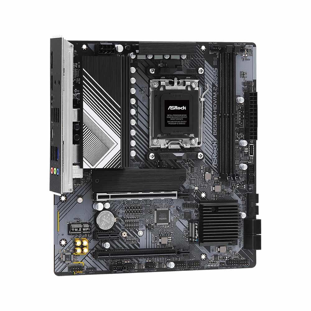 Płyta ASrock B650M-HDV/M.2 /AMD B650/DDR5/SATA3/M.2/USB3.1/PCIe4.0/AM5/mATX — zdjęcie 3