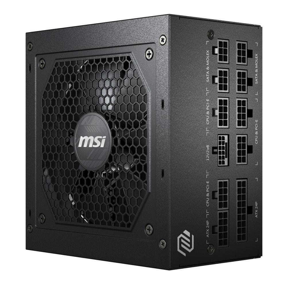 Zasilacz MSI MAG A850GL PCIE5 850W 120mm 80plus Gold — zdjęcie 3