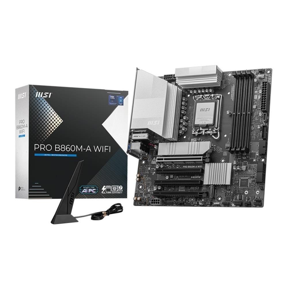 Płyta MSI PRO B860M-A WIFI /B860/DDR5/SATA3/M.2/TB4/WiFi/BT/PCIe5.0/s.1851/M-ATX — zdjęcie 5