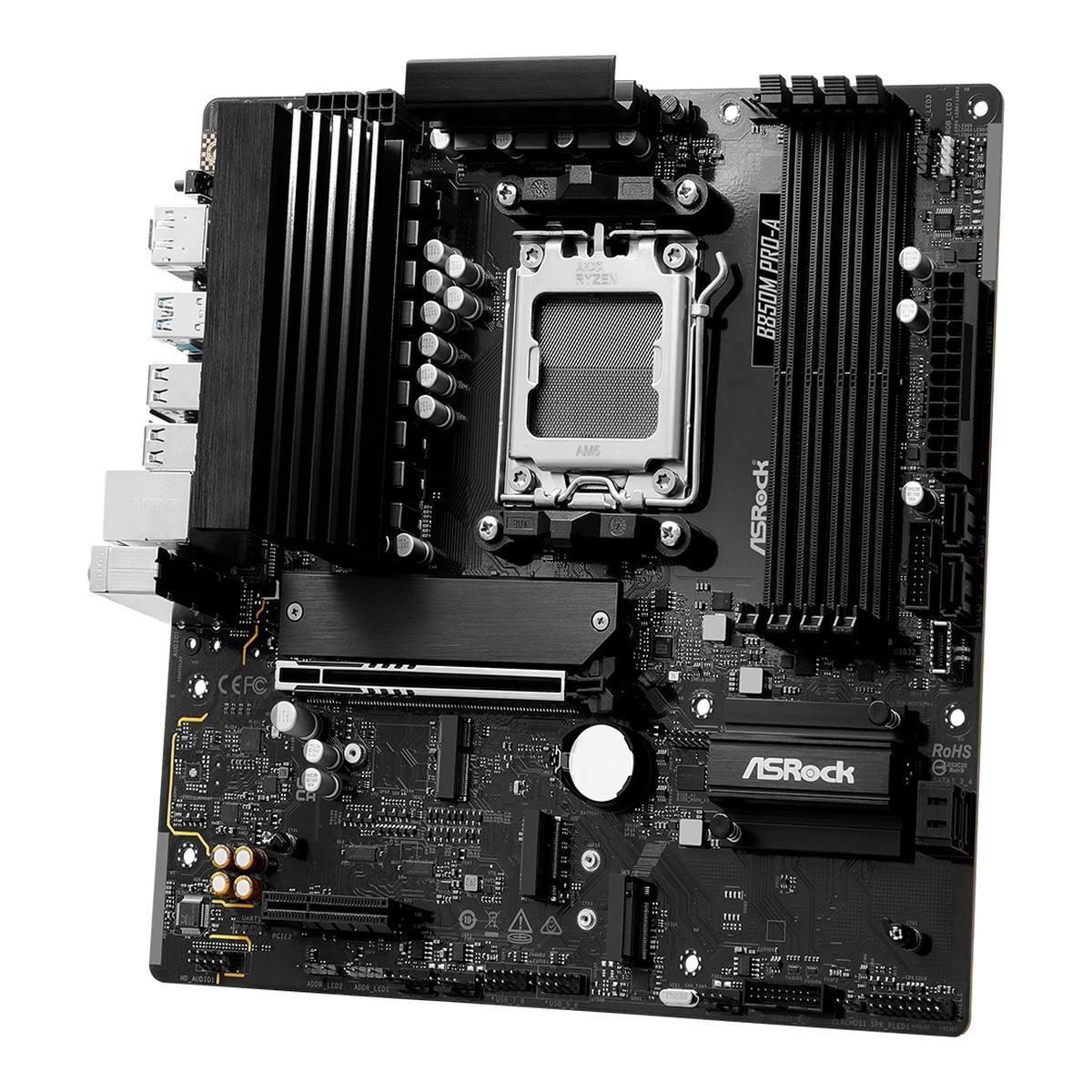 Płyta ASrock B850M Pro-A /AMD B850/DDR5/SATA3/M.2/USB3.1/PCIe5.0/AM5/mATX — zdjęcie 3