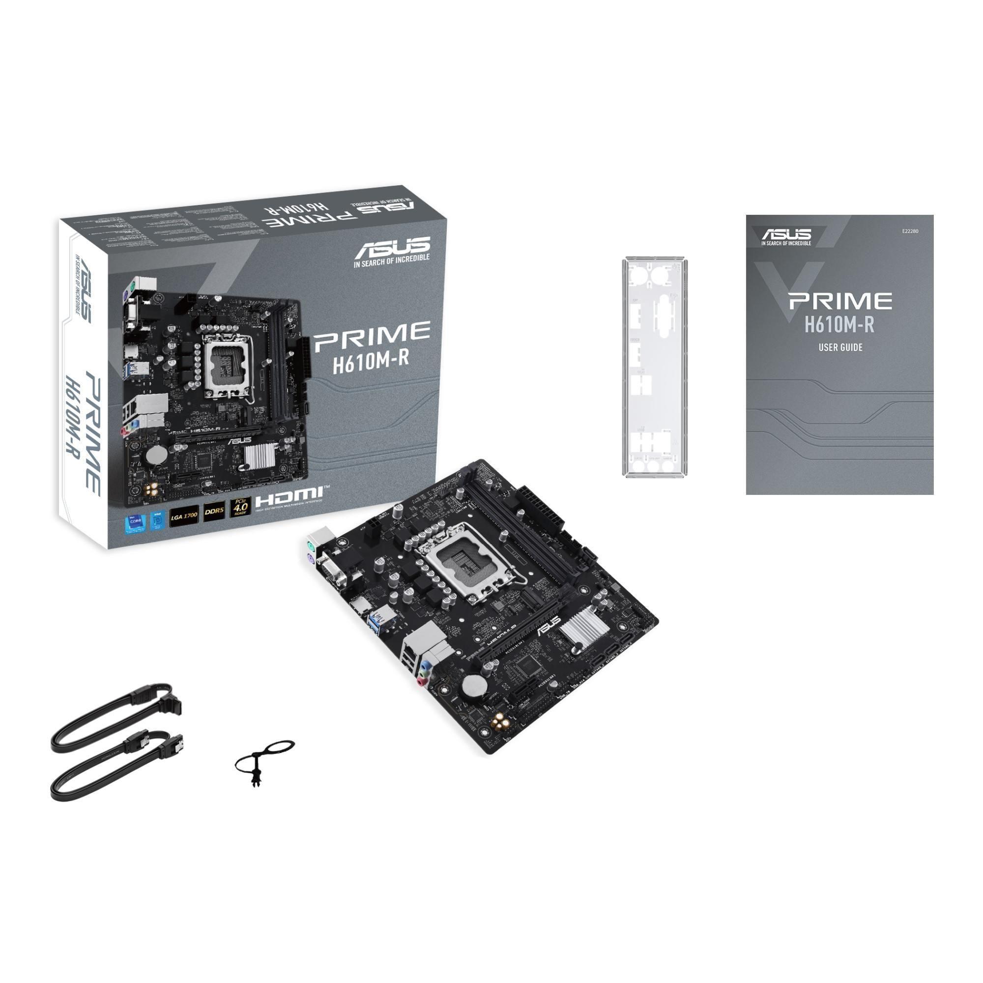 Płyta Asus PRIME H610M-R /H610/DDR5/SATA3/M.2/USB3.0/PCIe4.0/s.1700/mATX — zdjęcie 5