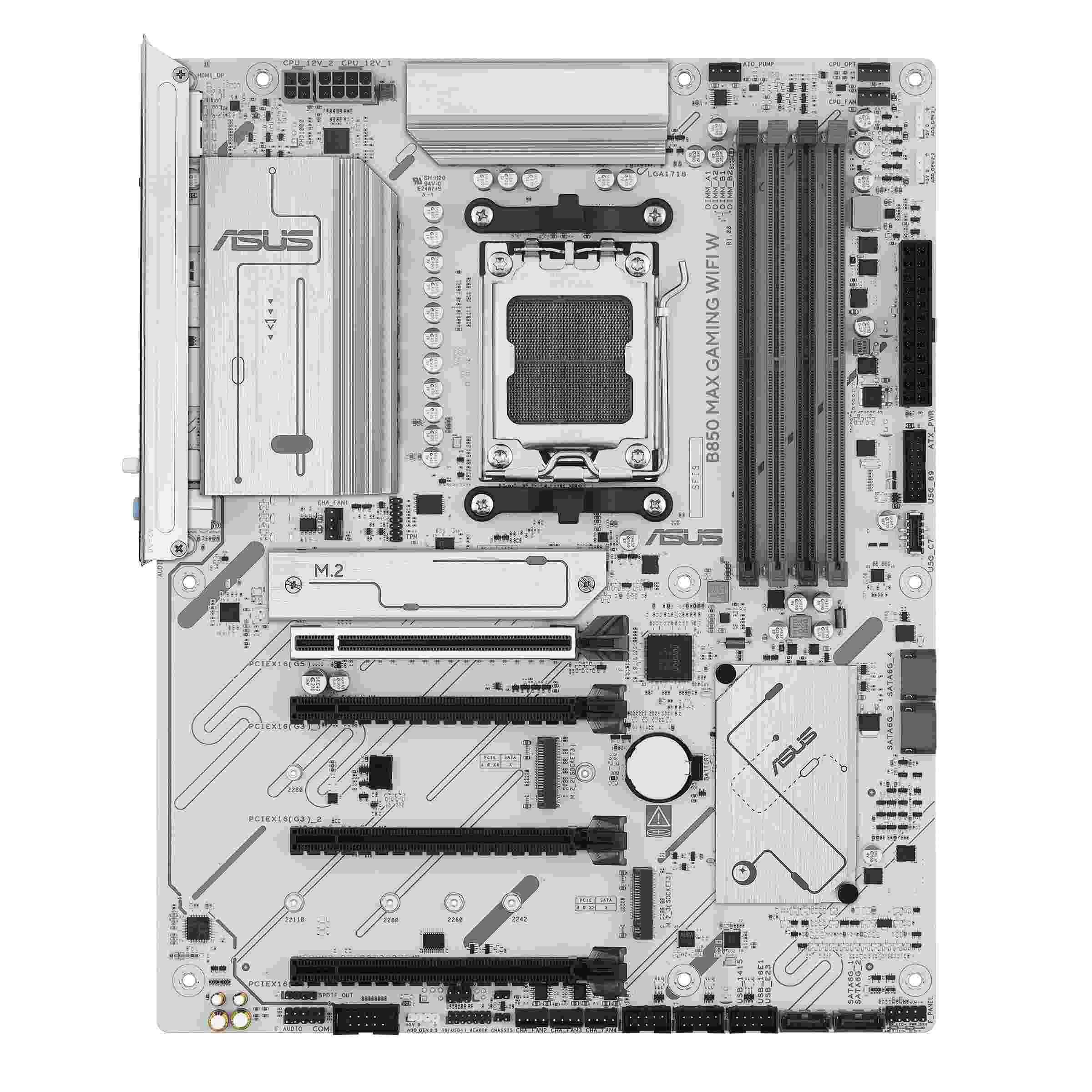 Płyta Asus B850 MAX GAMING WIFI W /AMD B850/DDR5/SATA3/M.2/USB3.1/PCIe5.0/WiFi/BT/AM5/ATX — zdjęcie 1