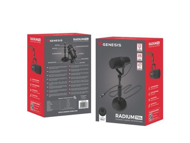 Mikrofon Genesis Radium 750D Studyjny USB/XLR Statyw — zdjęcie 4
