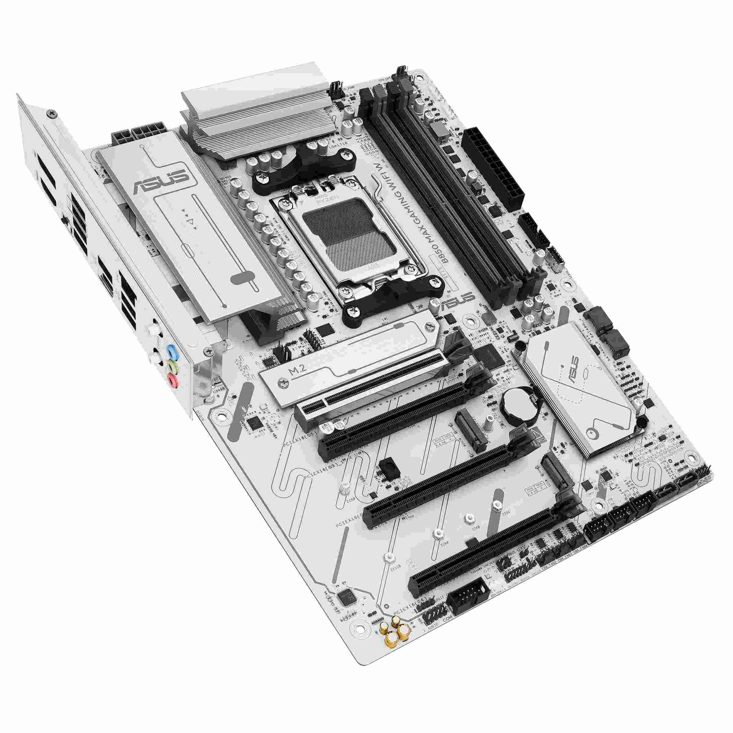 Płyta Asus B850 MAX GAMING WIFI W /AMD B850/DDR5/SATA3/M.2/USB3.1/PCIe5.0/WiFi/BT/AM5/ATX — zdjęcie 4