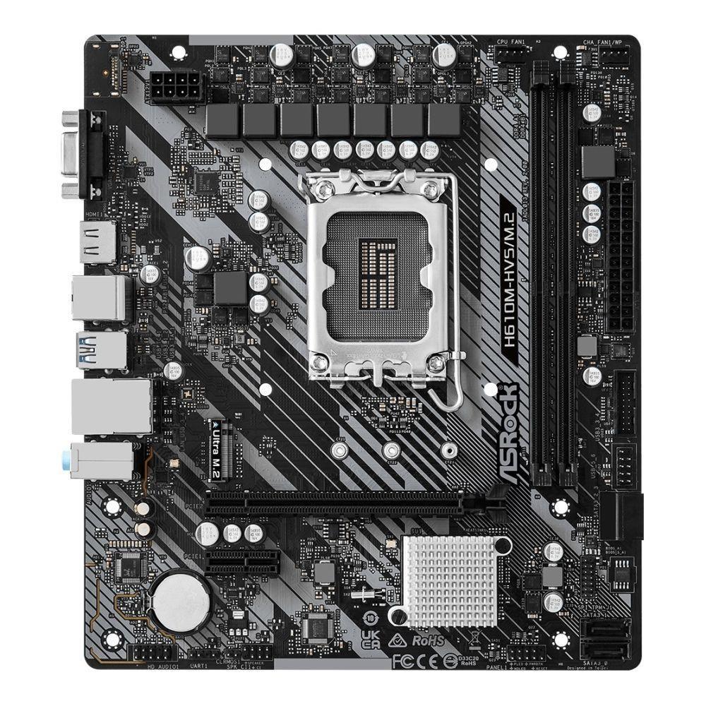 Płyta ASRock H610M-HVS/M.2 R2.0 /H610/DDR4/SATA3/USB3.0/PCIe4.0/s.1700/mATX — zdjęcie 1