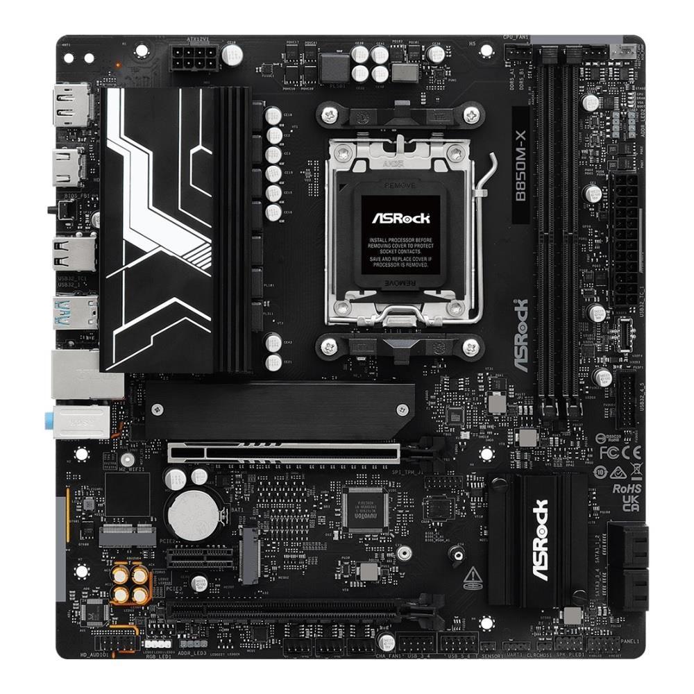 Płyta ASRock B850M-X R2.0 /AMD B850/DDR5/SATA3/M.2/USB3.0/PCIe5.0/AM5/mATX — zdjęcie 1