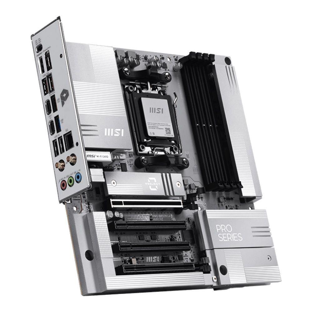 Płyta MSI PRO B850M-A WIFI PZ /AMD B850/DDR5/SATA3/M.2/USB3.1/WiFi/BT/PCIe5.0/AM5/mATX — zdjęcie 2