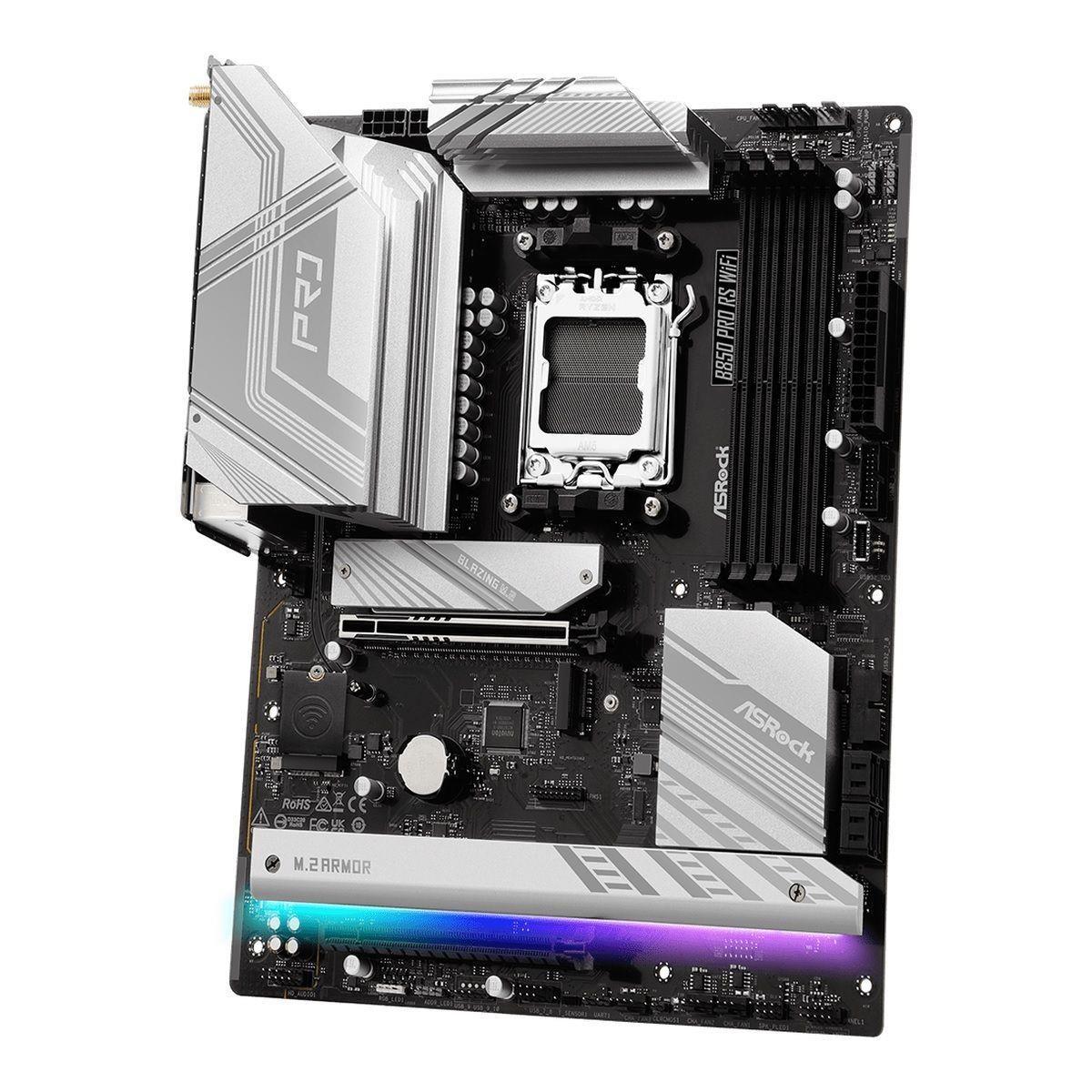 Płyta ASrock B850 Pro RS WiFi /AMD B850/DDR5/SATA3/M.2/USB3.2/WiFi/BT/PCIe5.0/AM5/ATX — zdjęcie 3