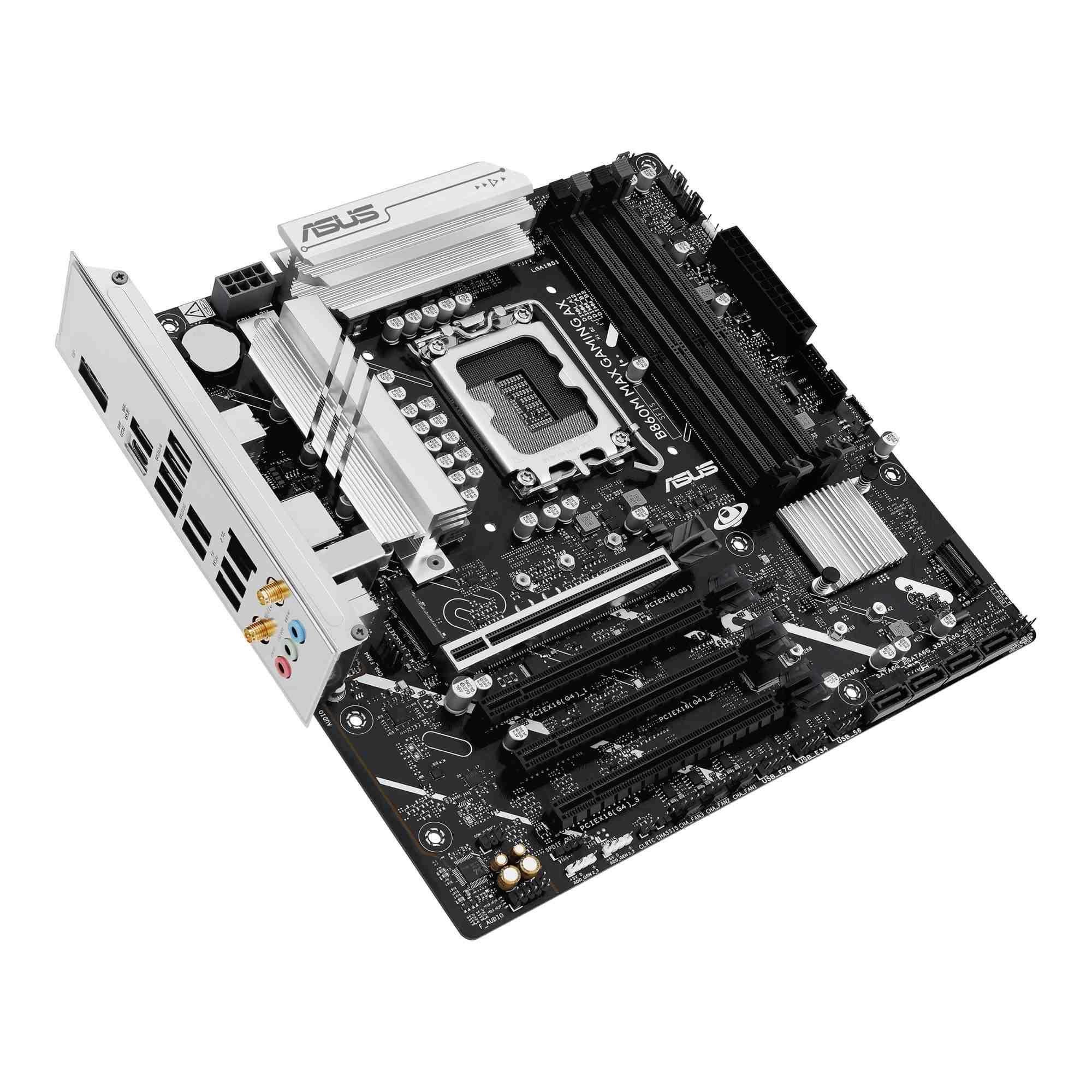 Płyta Asus B860M MAX GAMING AX /B860/DDR5/SATA3/M.2/USB3.2/WiFi/BT/PCIe5.0/s.1851/M-ATX — zdjęcie 4