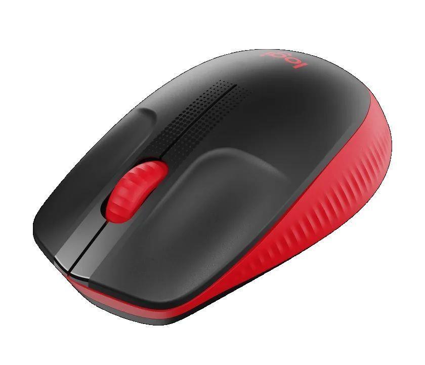 Mysz bezprzewodowa Logitech M190 optyczna czerwona — zdjęcie 3