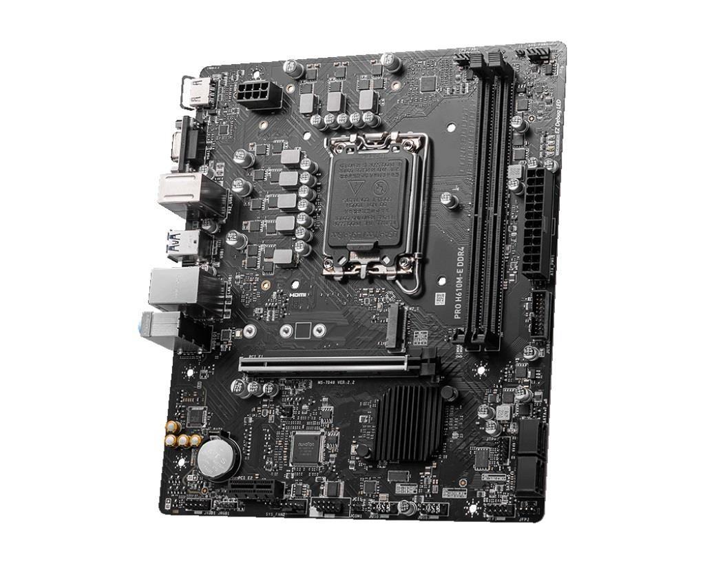 Płyta MSI PRO H610M-E DDR4 /H610/DDR4/SATA3/M.2/USB3.0/PCIe4.0/s.1700/mATX — zdjęcie 2