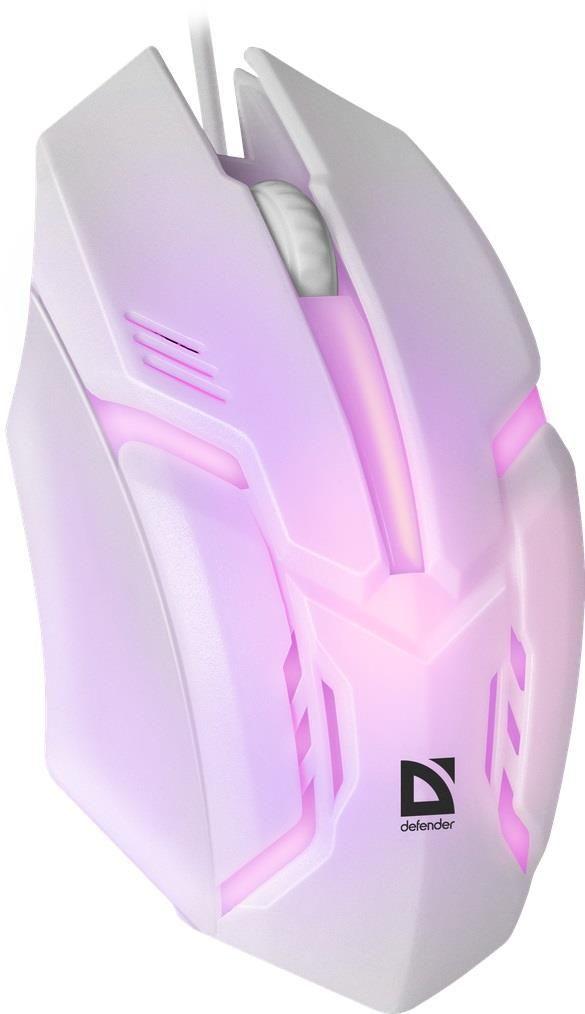 Mysz przewodowa Defender CYBER MB-560L 1200dpi 3P biała — zdjęcie 6