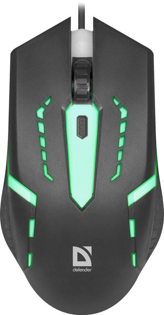 Mysz przewodowa Defender FLASH MB-600L 1200dpi 4P LED — zdjęcie 2