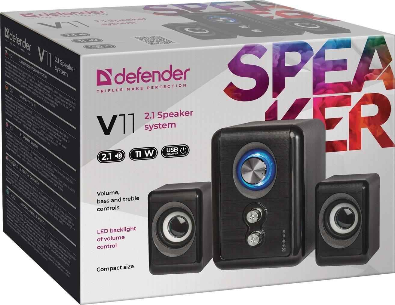 Głośniki Defender V11 2.1 11W USB — zdjęcie 2