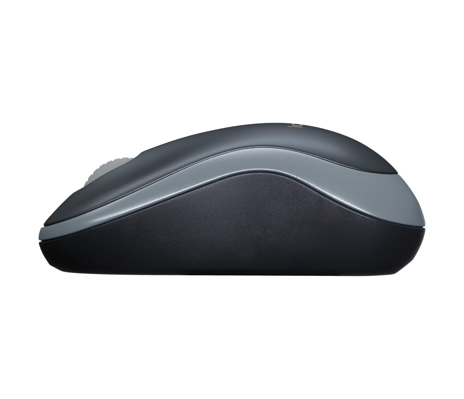 Mysz bezprzewodowa Logitech M185 optyczna czarno-szara — zdjęcie 3