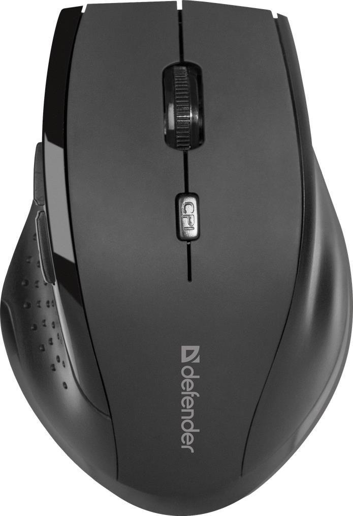 Mysz bezprzewodowa Defender ACCURA MM-365 optyczna 1600dpi 6P czarna — zdjęcie 1