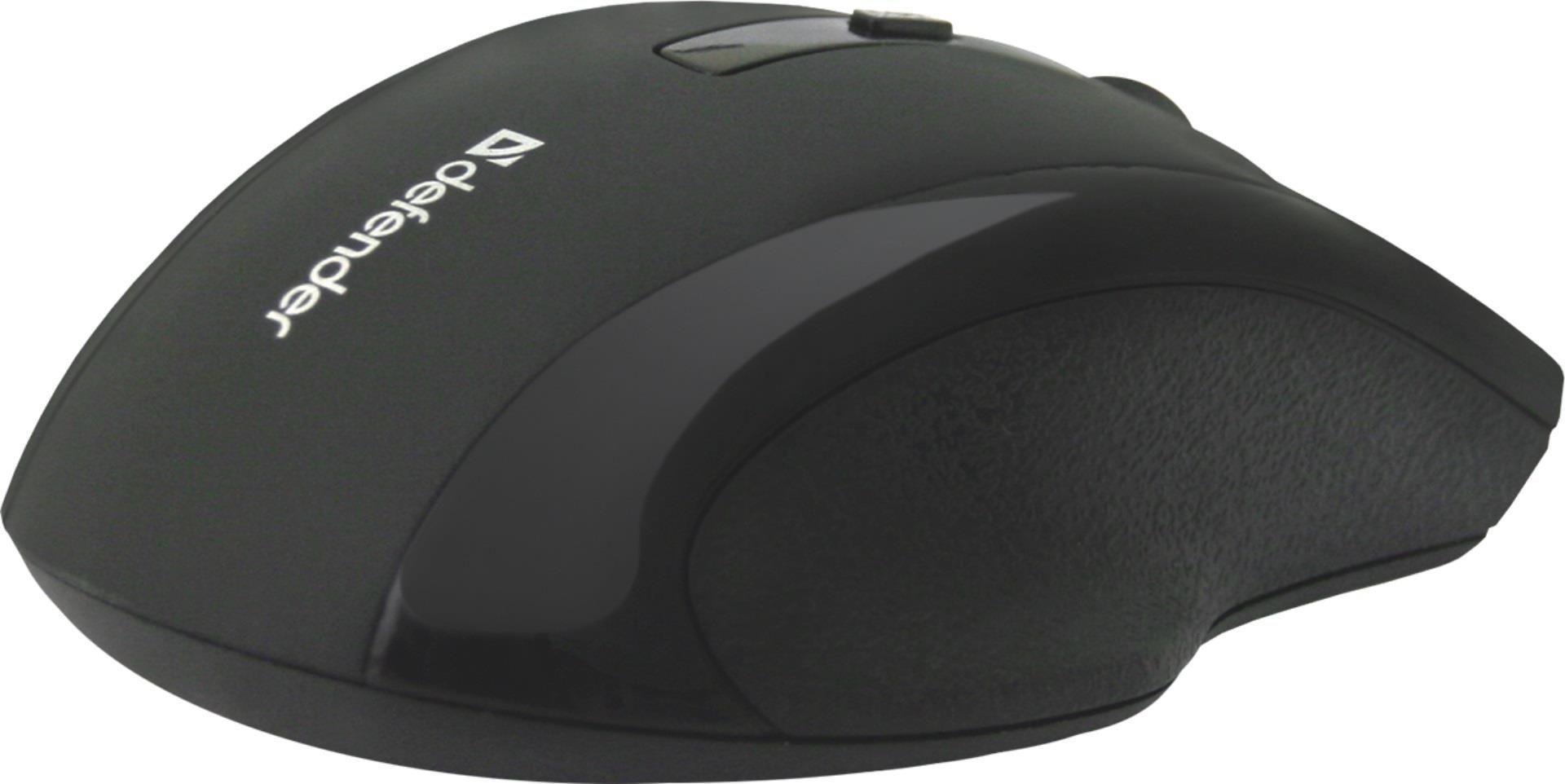 Mysz bezprzewodowa Defender ACCURA MM-665 optyczna 1600dpi 6P czarna — zdjęcie 3