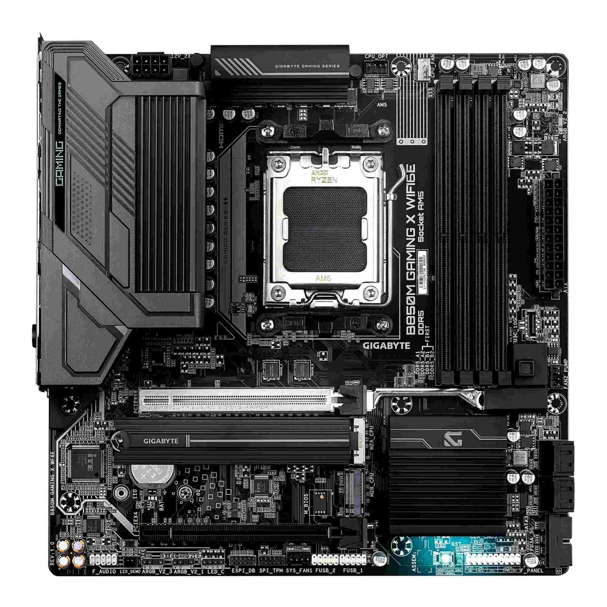 Płyta Gigabyte B850M GAMING X WIFI6E /AMD B850/DDR5/SATA3/M.2/USB3.2/PCIe5.0/WiFi/BT/AM5/M-ATX — zdjęcie 1