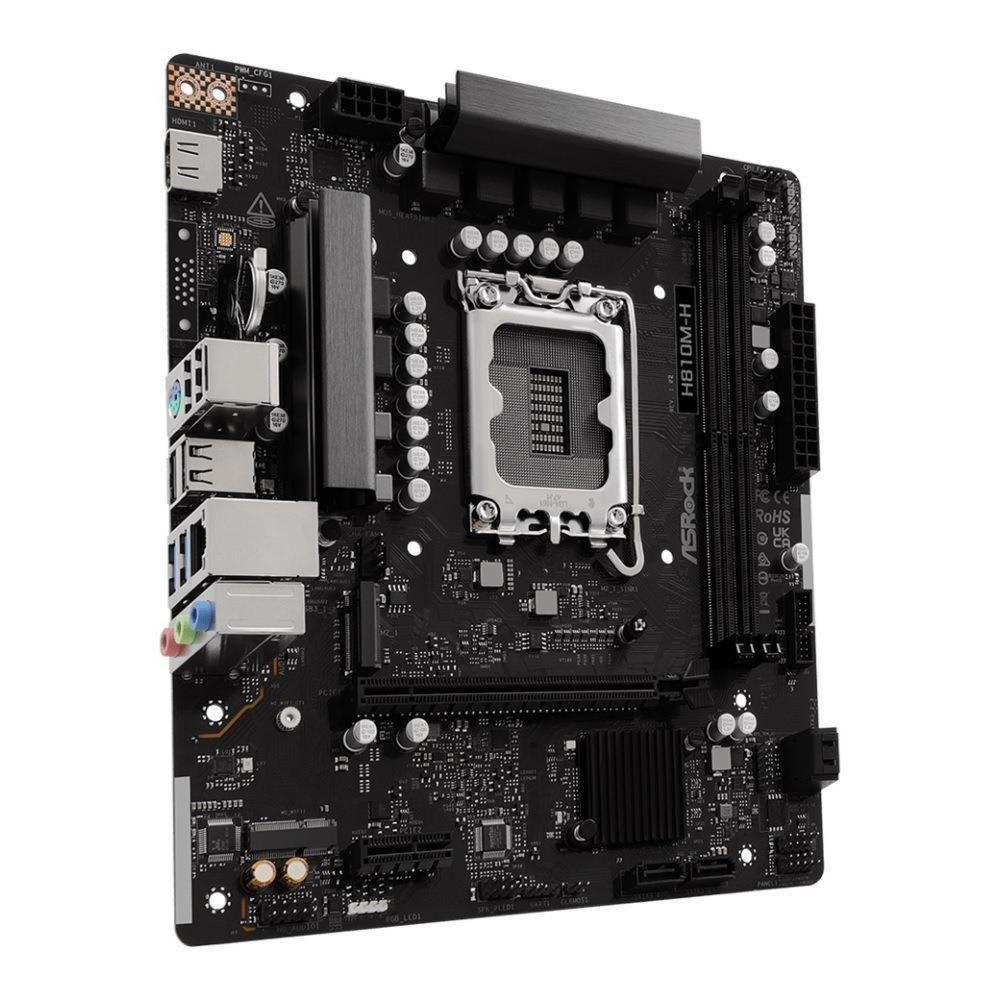 Płyta ASRock H810M-H /H810/DDR5/SATA3/M.2/USB3.0/PCIe4.0/s.1851/mATX — zdjęcie 2