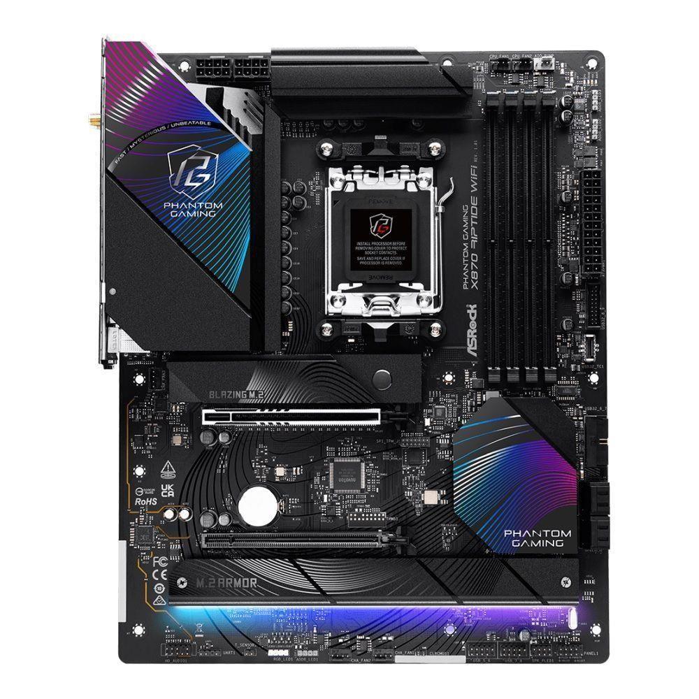 Płyta ASrock X870 RIPTIDE WIFI /AMD X870/DDR5/SATA3/M.2/USB4/PCIe5.0/AM5/ATX — zdjęcie 1