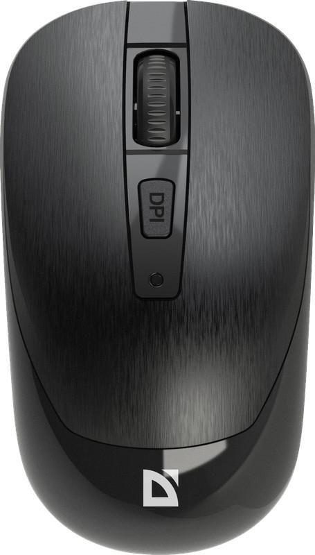 Mysz bezprzewodowa Defender WAVE MM-995 optyczna bezklikowa silent 1600dpi czarna — zdjęcie 6