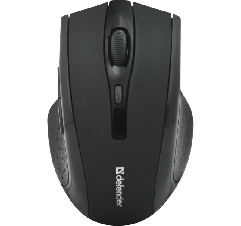 Mysz bezprzewodowa Defender ACCURA MM-665 optyczna 1600dpi 6P czarna — zdjęcie 1