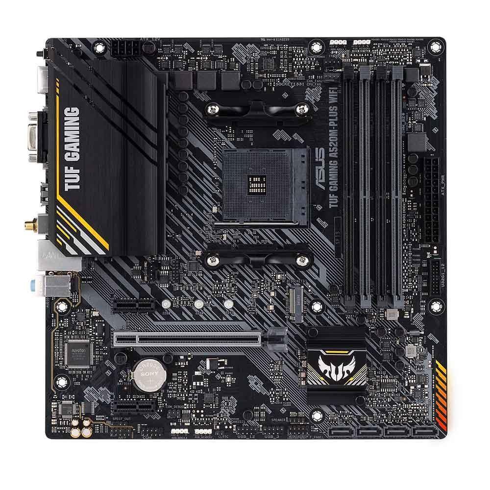 Płyta Asus TUF GAMING A520M-PLUS WIFI /A520/DDR4/SATA3/M.2/USB3.0/WiFi/BT/PCIe3.0/AM4/mATX — zdjęcie 1
