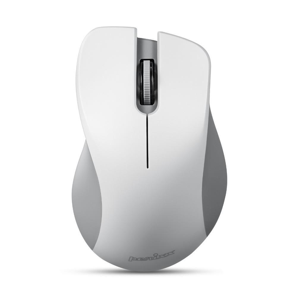 Mysz bezprzewodowa Perixx PERIMICE-621 optyczna 1600dpi 2.4 GHz, szara, silent, cicha, bezklikowa — zdjęcie 1