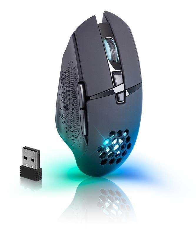 Mysz bezprzewodowa Defender GLORY GM-514 optyczna 3200dpi czarna RGB AKUMULATOR 7 przycisków Gaming — zdjęcie 6