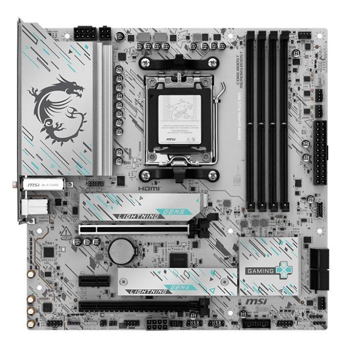 Płyta MSI B850M GAMING PLUS WIFI /AMD B850/DDR5/SATA3/M.2/USB3.1/WiFi/BT/PCIe5.0/AM5/mATX — zdjęcie 1