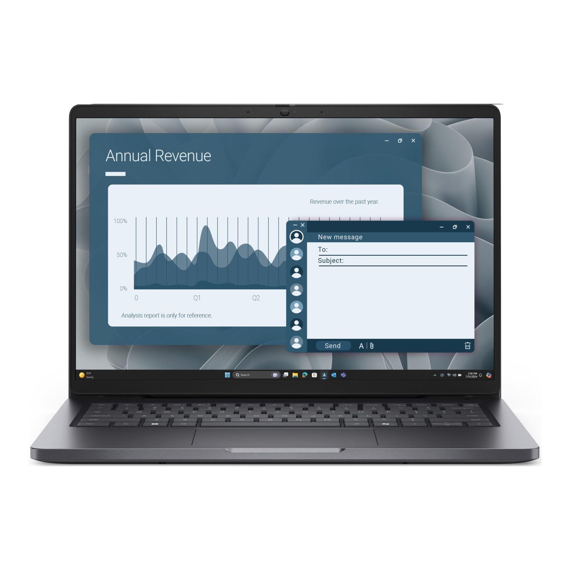 Notebook Dell Pro 14 PC14250 14"FHD+/Ultra 5 220U/16GB/SSD512GB/Intel/11PR Black 3Y ProSupport — zdjęcie 1