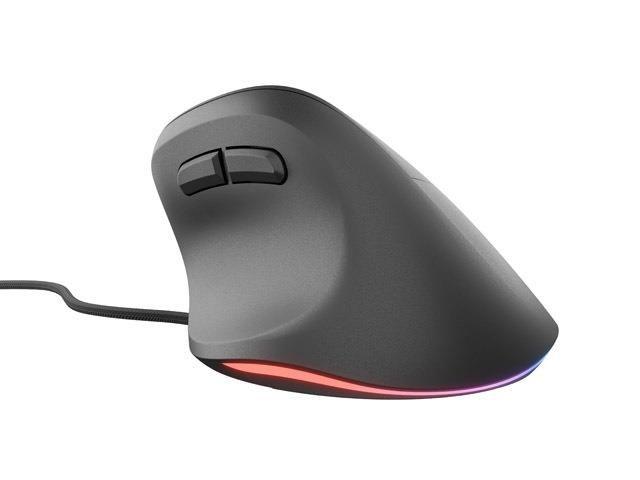 Mysz przewodowa Natec Crake 2 PRO 12800dpi wertykalna programowalna optyczna czarna — zdjęcie 4