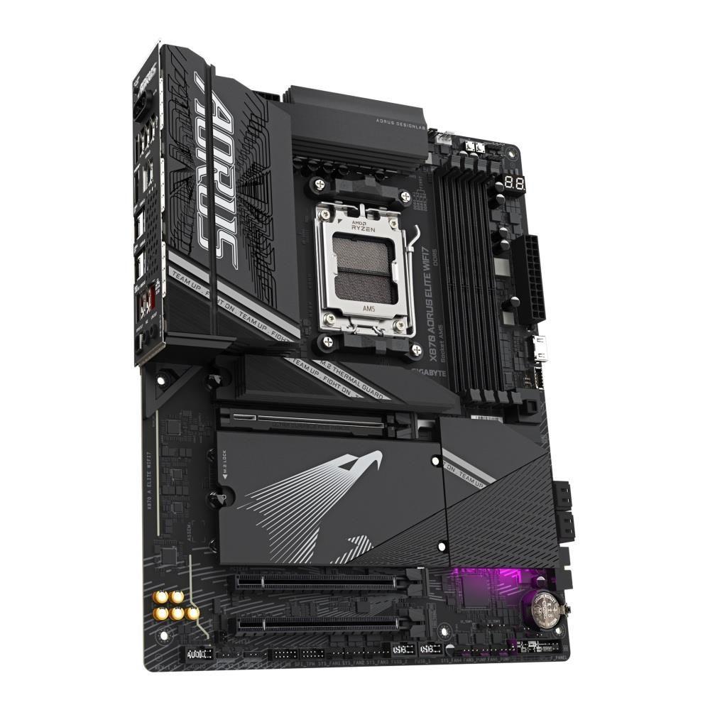 Płyta Gigabyte X870 AORUS ELITE WIFI7 /AMD X870/DDR5/SATA3/M.2/USB4/PCIe5.0/WiFi/BT/AM5/ATX — zdjęcie 2