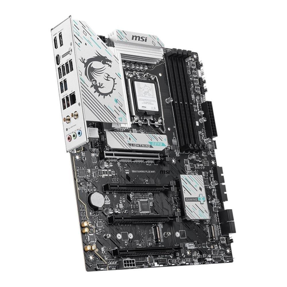 Płyta MSI B860 GAMING PLUS WIFI /B860/DDR5/SATA3/M.2/TB4/WiFi/BT/PCIe5.0/s.1851/ATX — zdjęcie 3
