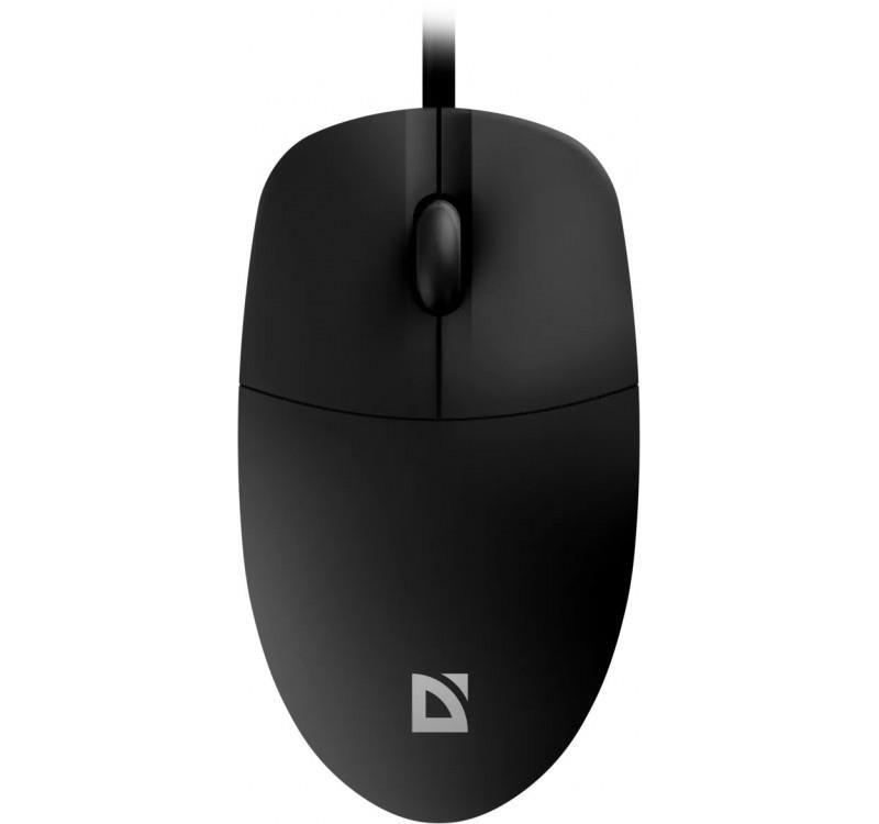 Mysz przewodowa Defender AZORA MB-241 OPTICAL 1200dpi 3P czarna kabel 1.8 m — zdjęcie 3