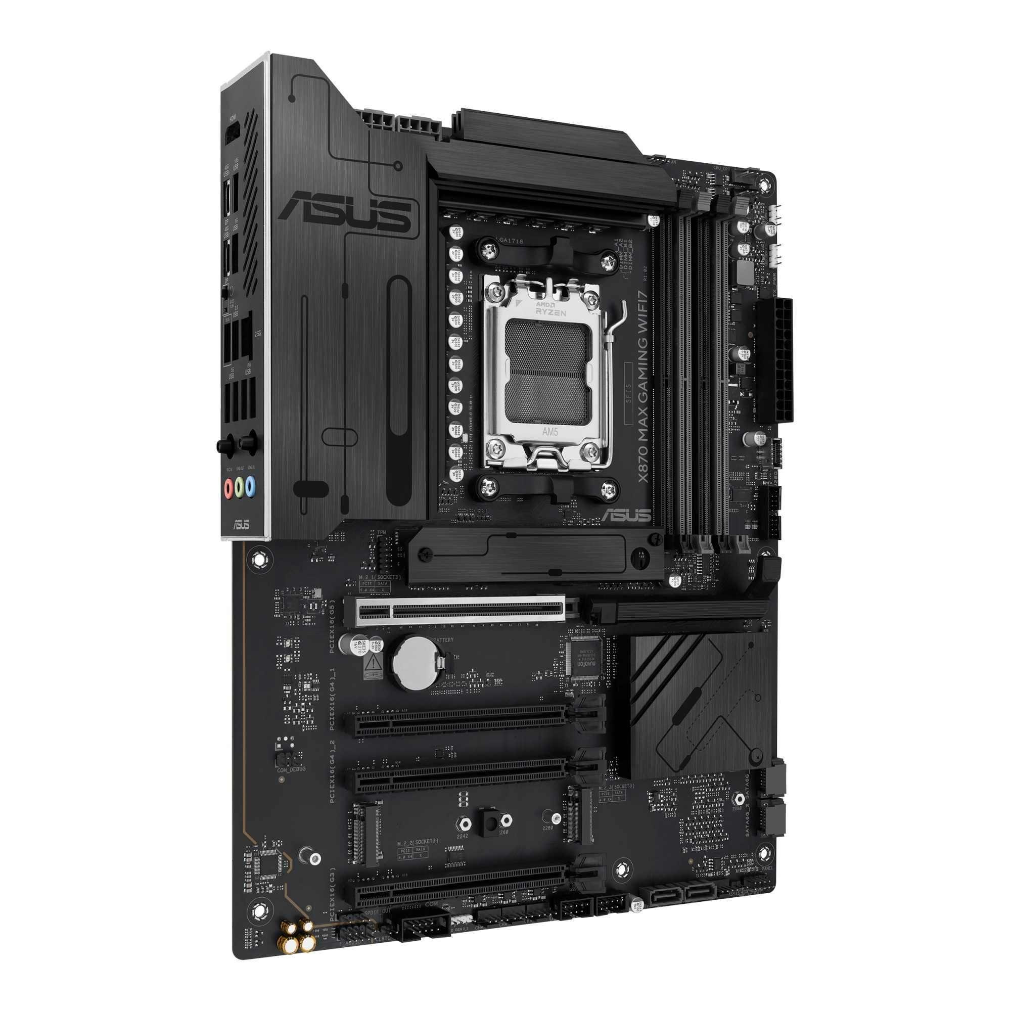 Płyta Asus X870 MAX GAMING WIFI7 /AMD X870/DDR5/SATA3/M.2/USB4/WiFi/BT/PCIE5.0/AM5/ATX — zdjęcie 2