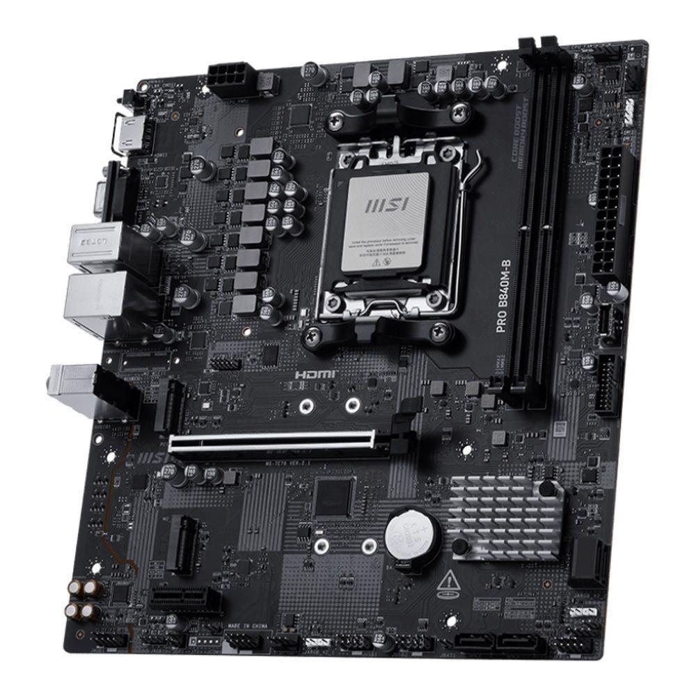 Płyta MSI PRO B840M-B /AMD B840/DDR5/SATA3/M.2/USB3.0/PCIe4.0/AM5/mATX — zdjęcie 3