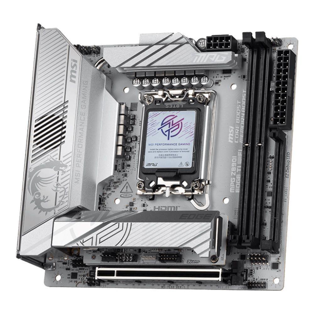 Płyta MSI MPG Z890I EDGE TI WIFI /Z890/DDR5/SATA3/M.2/TB4/WiFi/BT/PCIe5.0/s.1851/mITX — zdjęcie 3