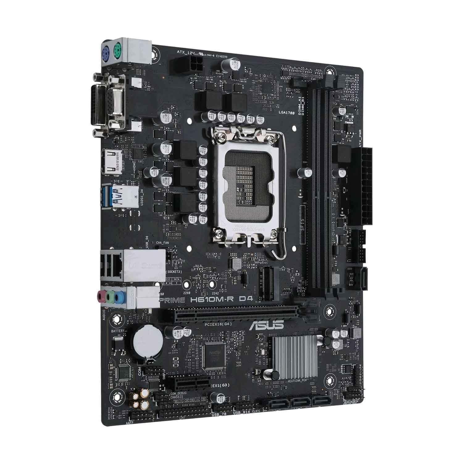 Płyta Asus PRIME H610M-R D4-SI /H610/DDR4/SATA3/M.2/USB3.0/PCIe4.0/s.1700/mATX — zdjęcie 2