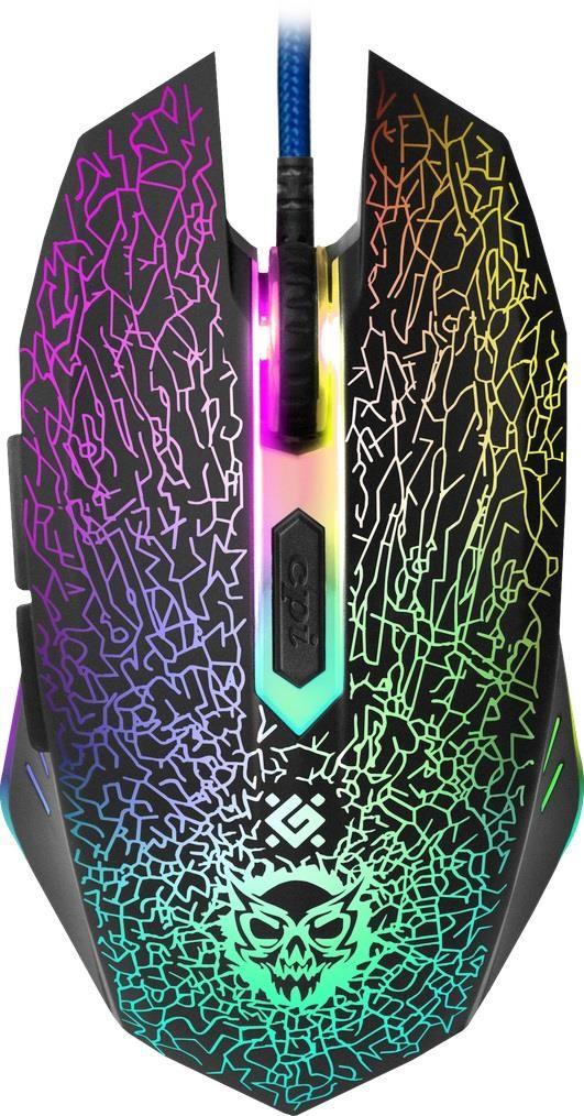 Mysz przewodowa Defender SHOCK GM-110L 3200dpi 6P + podkładka Gaming + GRA — zdjęcie 3