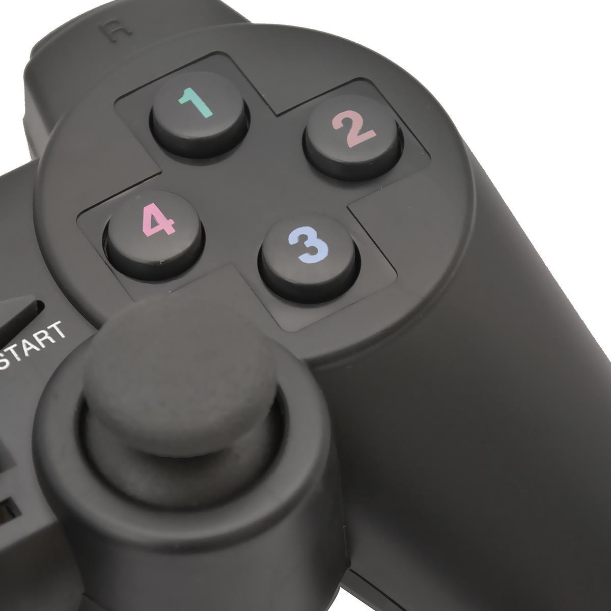 Gamepad przewodowy Msonic USB z funkcją wibracji MN3329BK czarny — zdjęcie 4