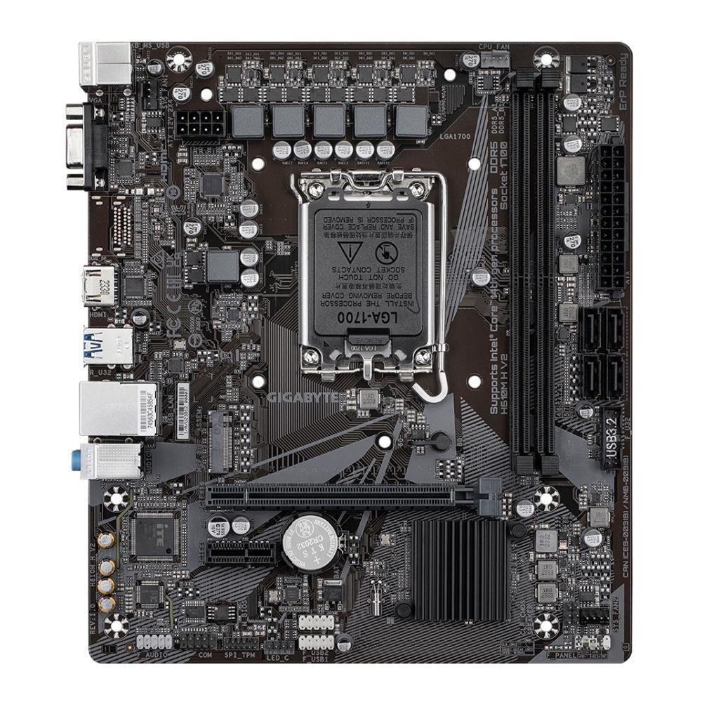 Płyta Gigabyte H610M H V2 (rev. 1.0) /H610/DDR5/SATA3/M.2/USB3.0/PCIe4.0/s.1700/mATX — zdjęcie 1