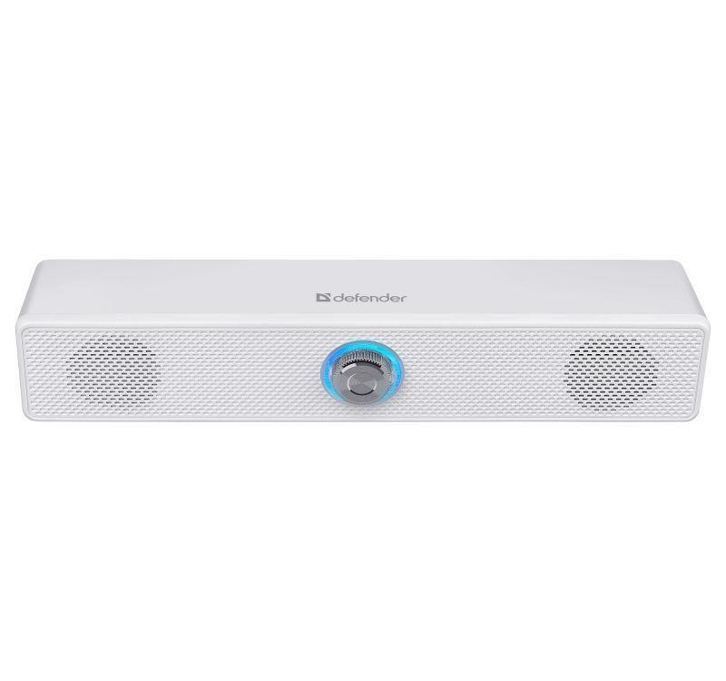 Głośnik Defender Z2 Soundbar 6W USB LED podświetlany biały — zdjęcie 4