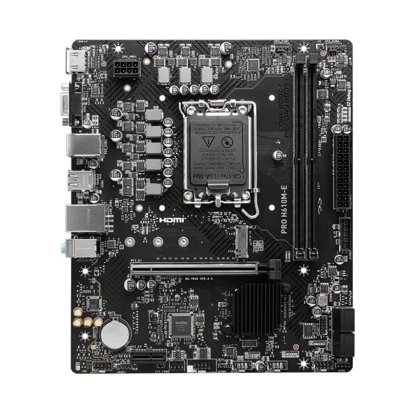 Płyta MSI PRO PRO H610M-E /H610/DDR5/SATA3/M.2/USB3.0/PCIe4.0/s.1700/mATX — zdjęcie 1