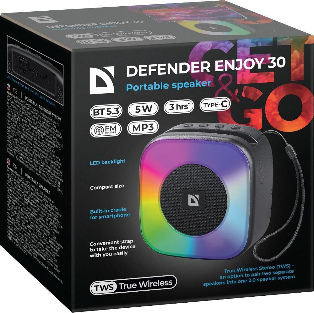 Głośnik Defender Enjoy 30 Bluetooth 5W BT/LED/USB/TF/MP3 — zdjęcie 5
