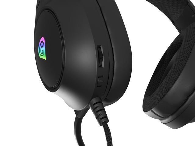 Słuchawki z mikrofonem Genesis Neon 213 RGB nauszne czarne — zdjęcie 8