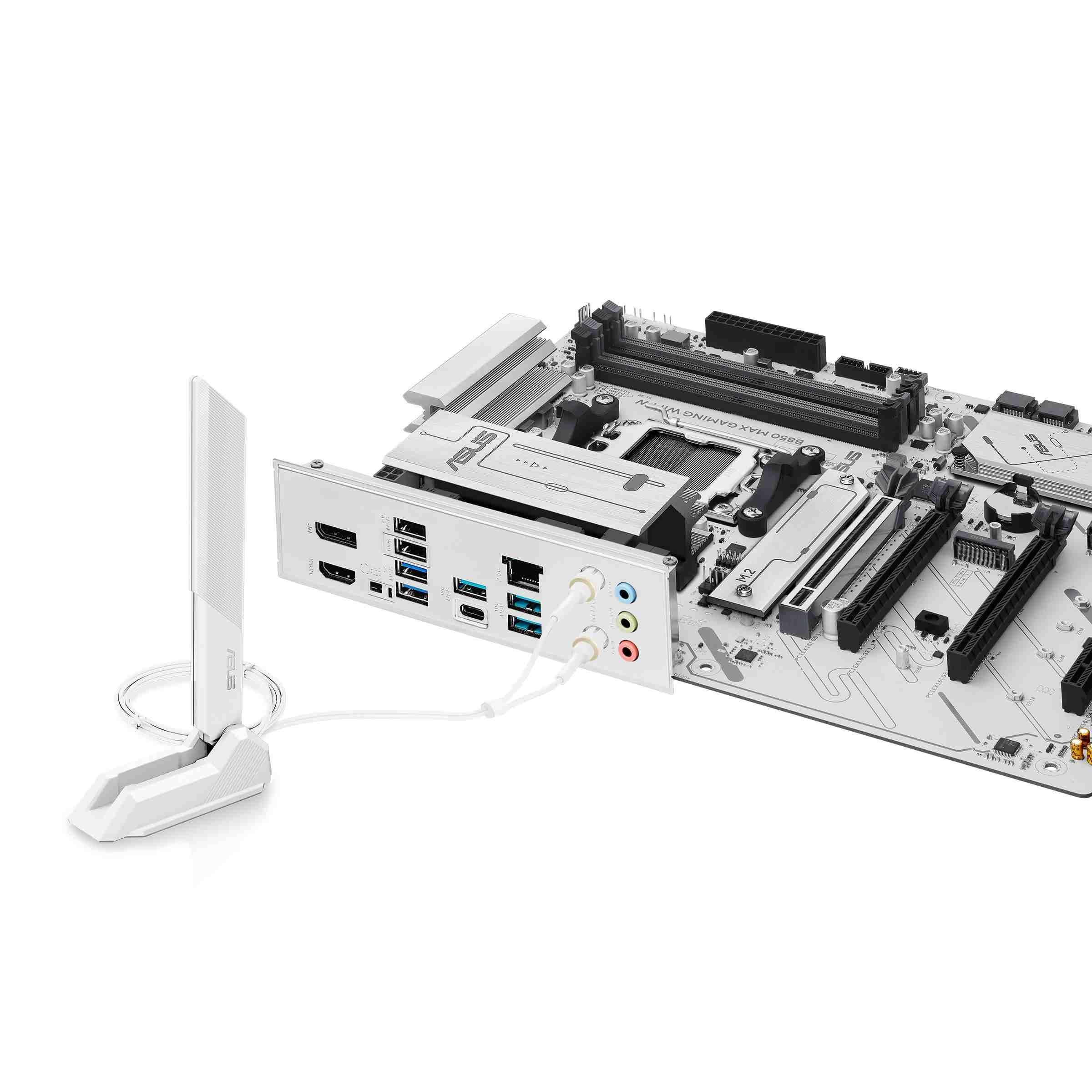Płyta Asus B850 MAX GAMING WIFI W /AMD B850/DDR5/SATA3/M.2/USB3.1/PCIe5.0/WiFi/BT/AM5/ATX — zdjęcie 5