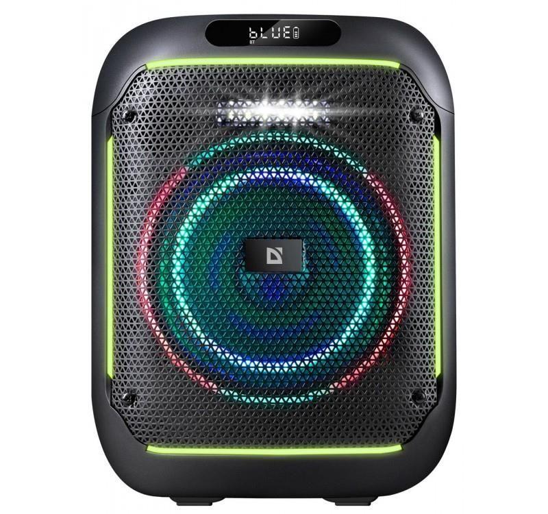 Głośnik Defender BOOMER 65 Bluetooth 65W MP3/FM/SD/USB/AUX/TWS/LED/MIC/DSP KARAOKE czarny PILOT — zdjęcie 3